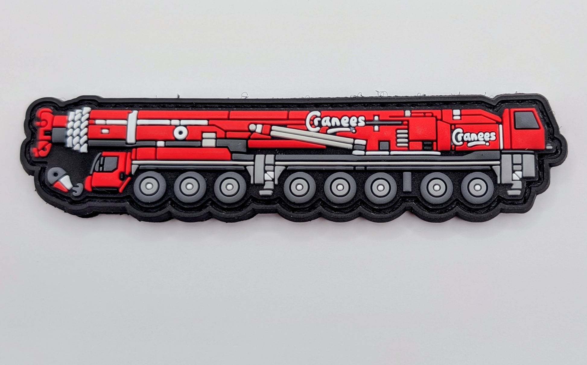 Cranees LTM 1500 Mobile Crane PVC Patch – 3D Rubber Hook & Loop Morale Patch