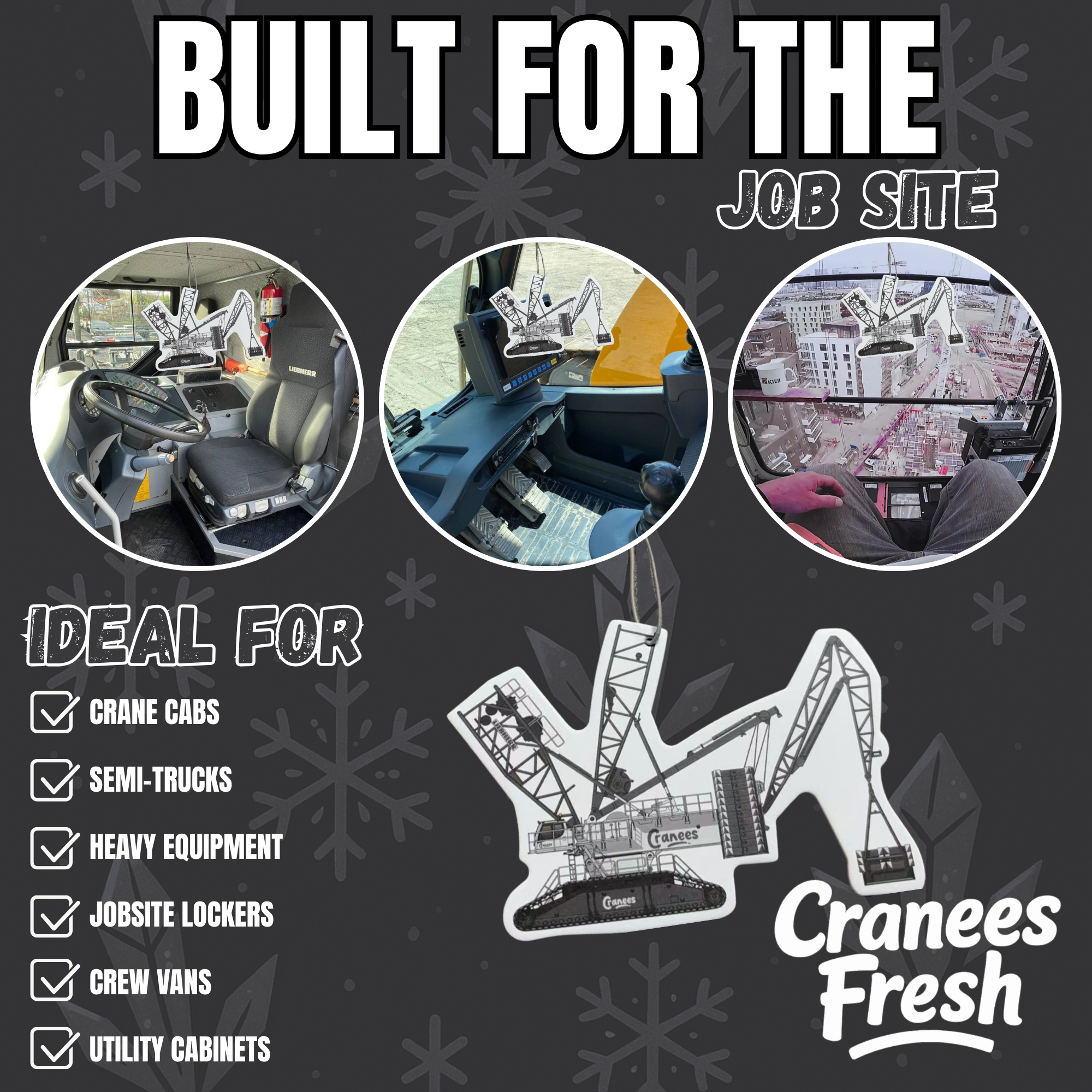 Frozen Midnight Hanging Air Freshener