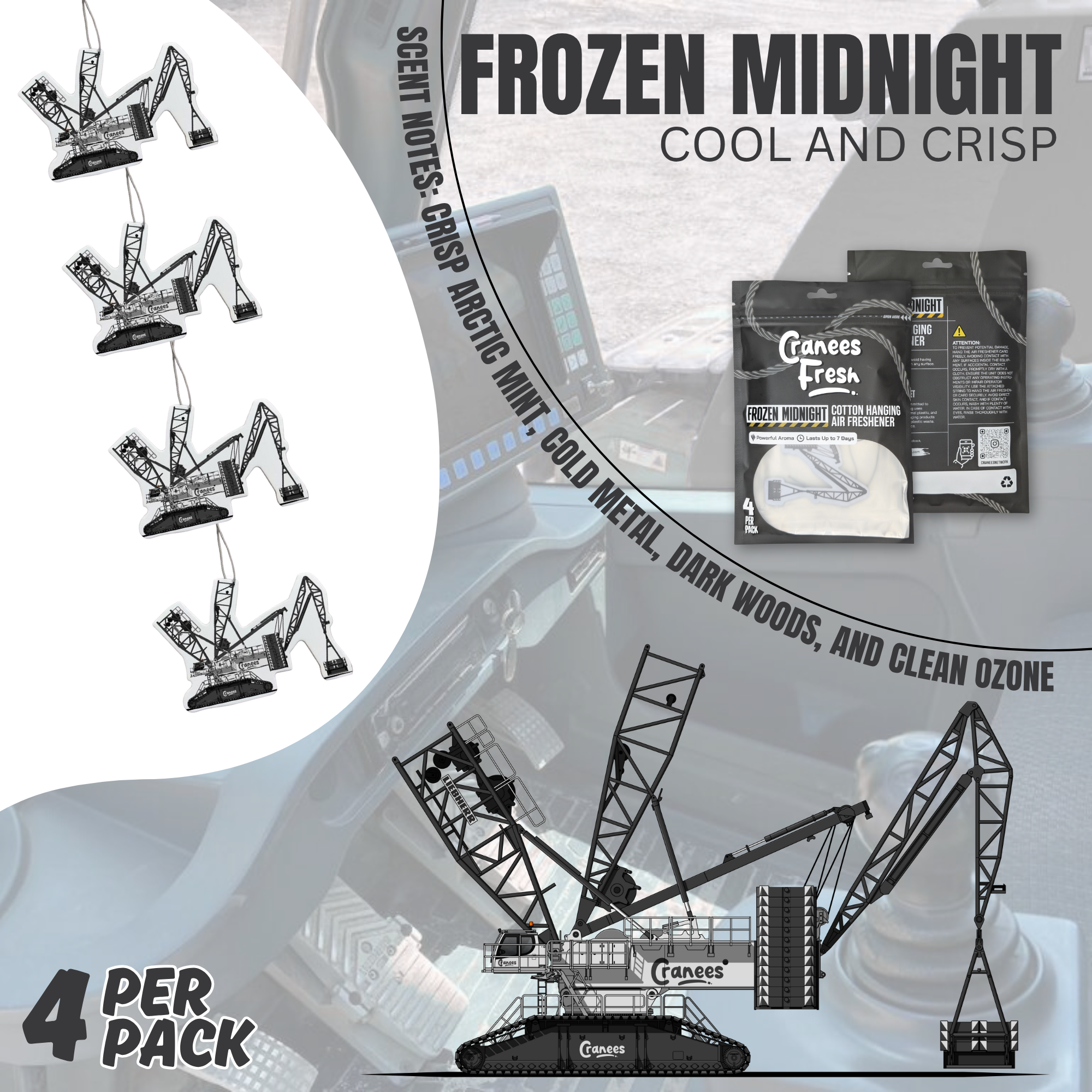 Frozen Midnight Hanging Air Freshener