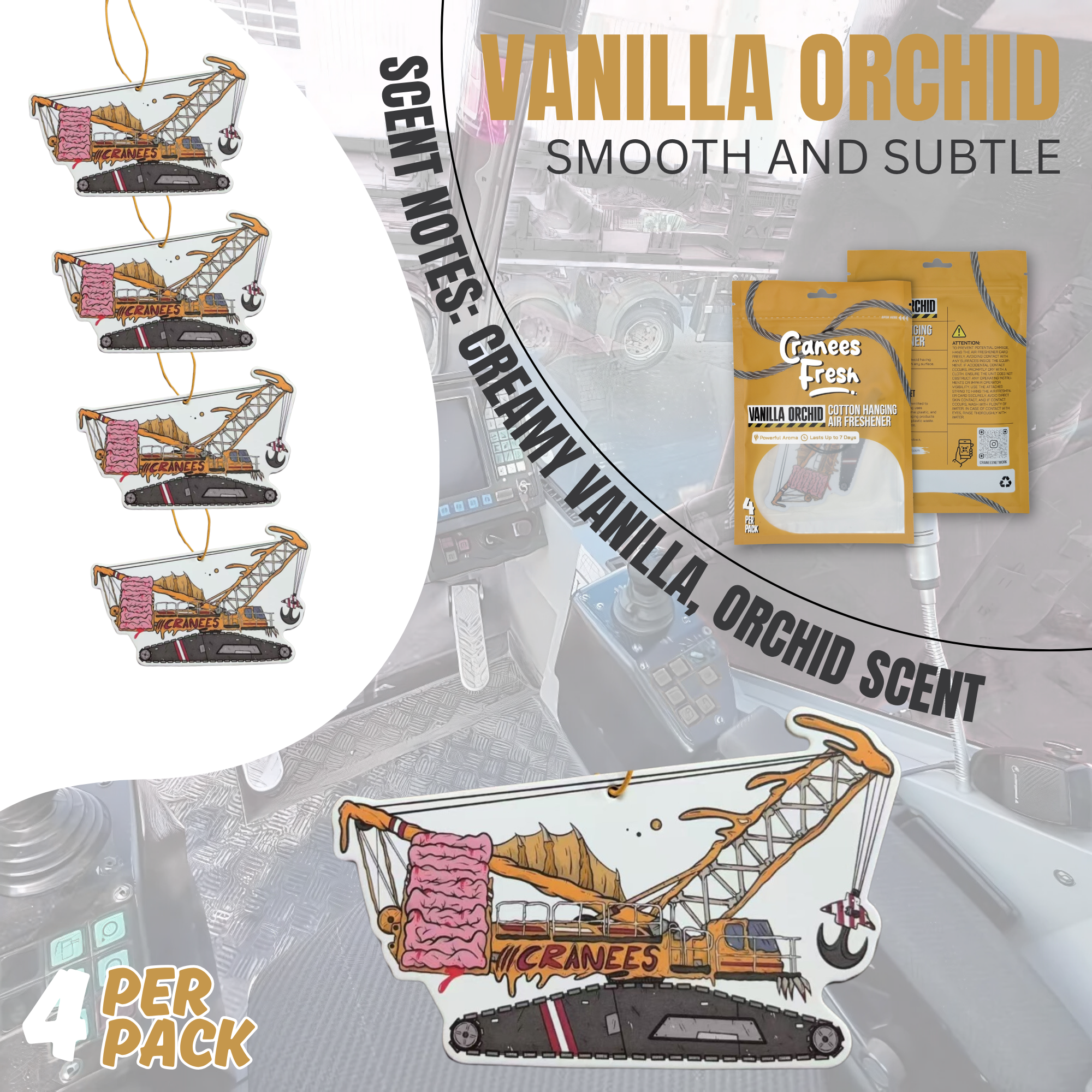 Vanilla Orchid Hanging Air Freshener