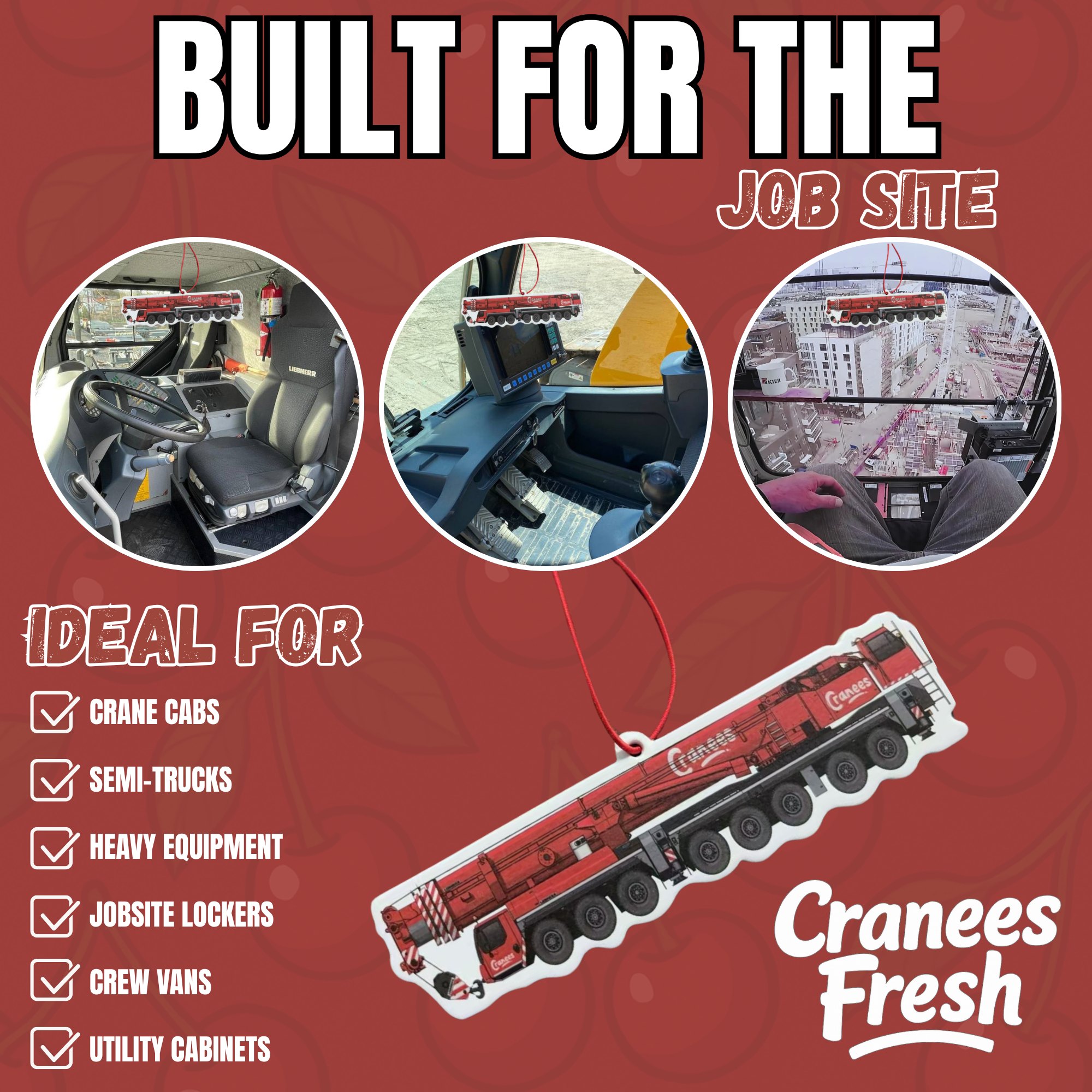 Fresh Cherry Hanging Air Freshener