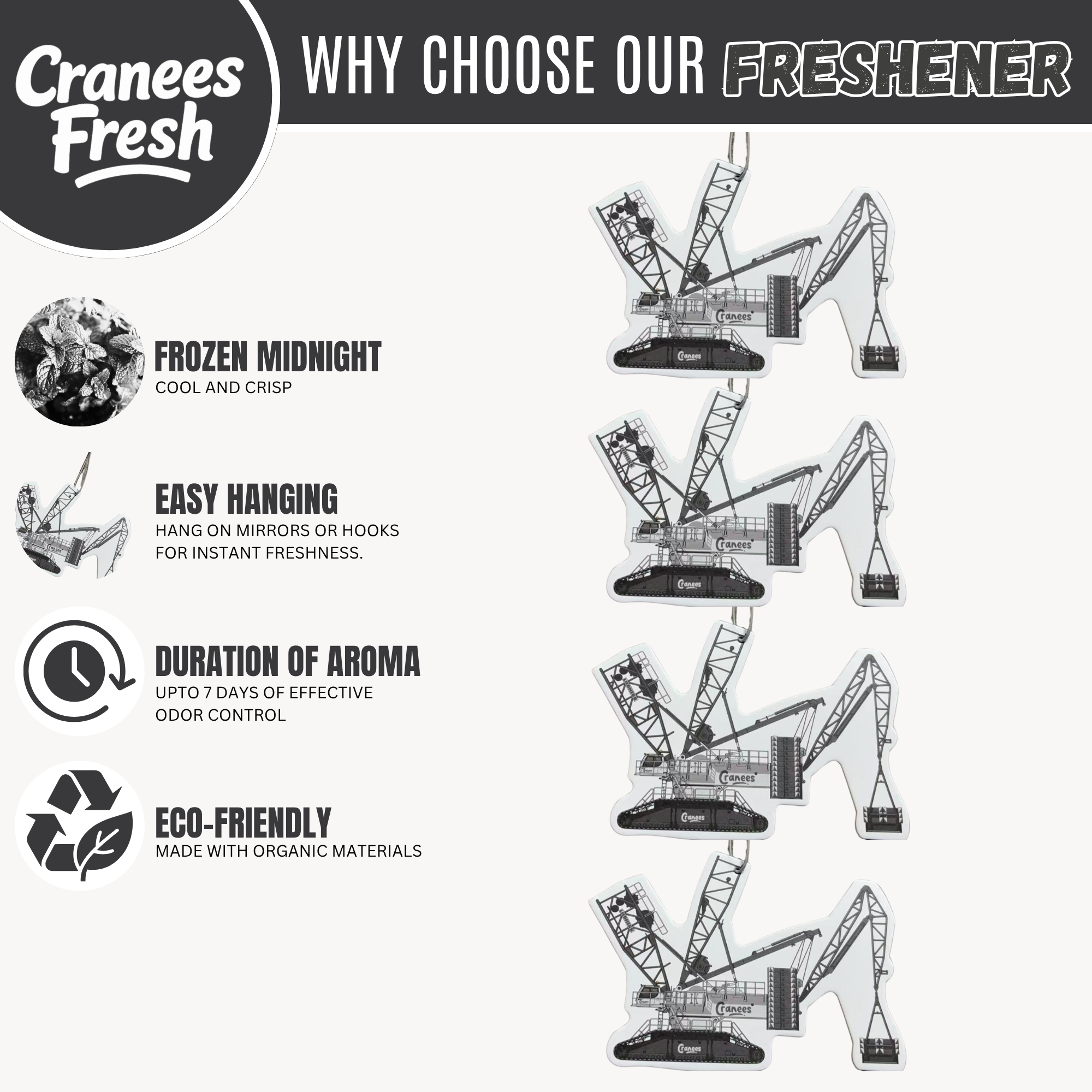 Frozen Midnight Hanging Air Freshener