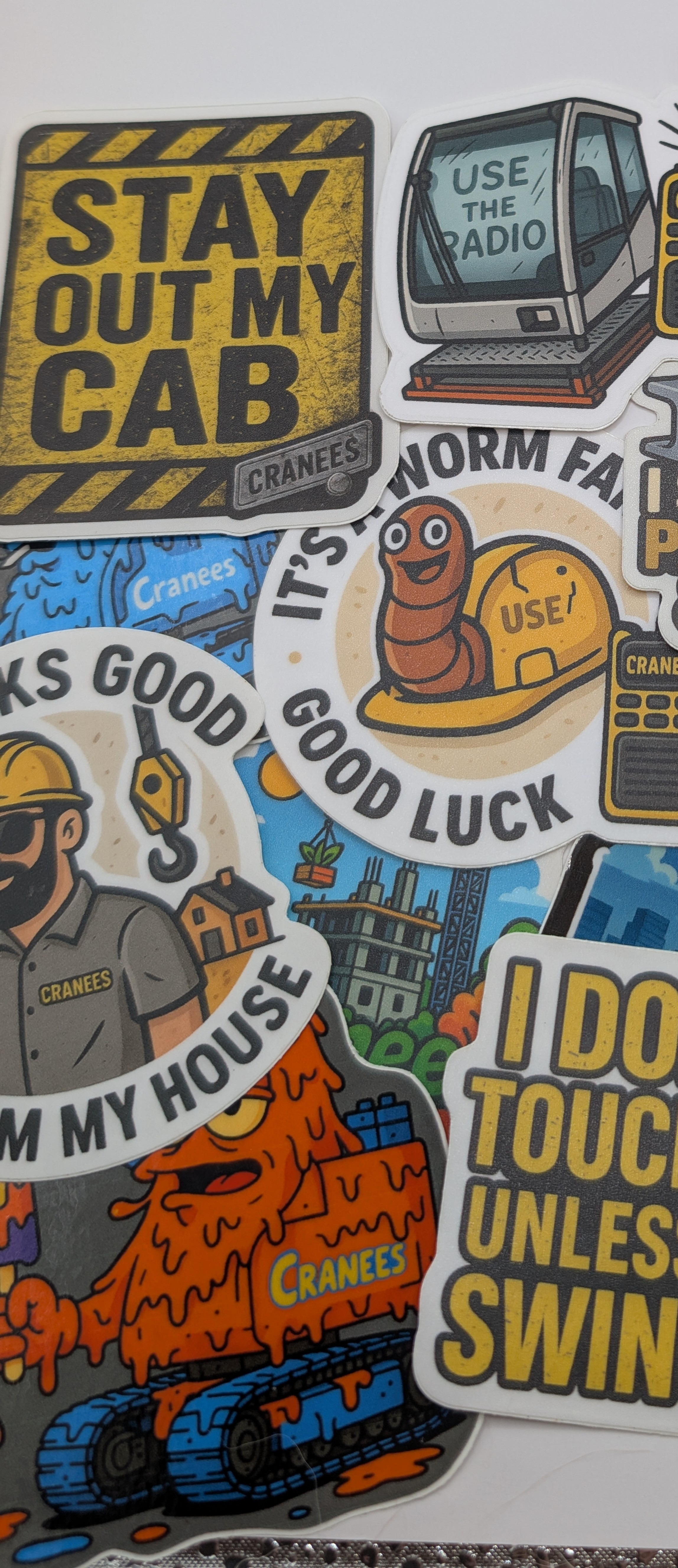 Cranees Jobsite Sticker Pack