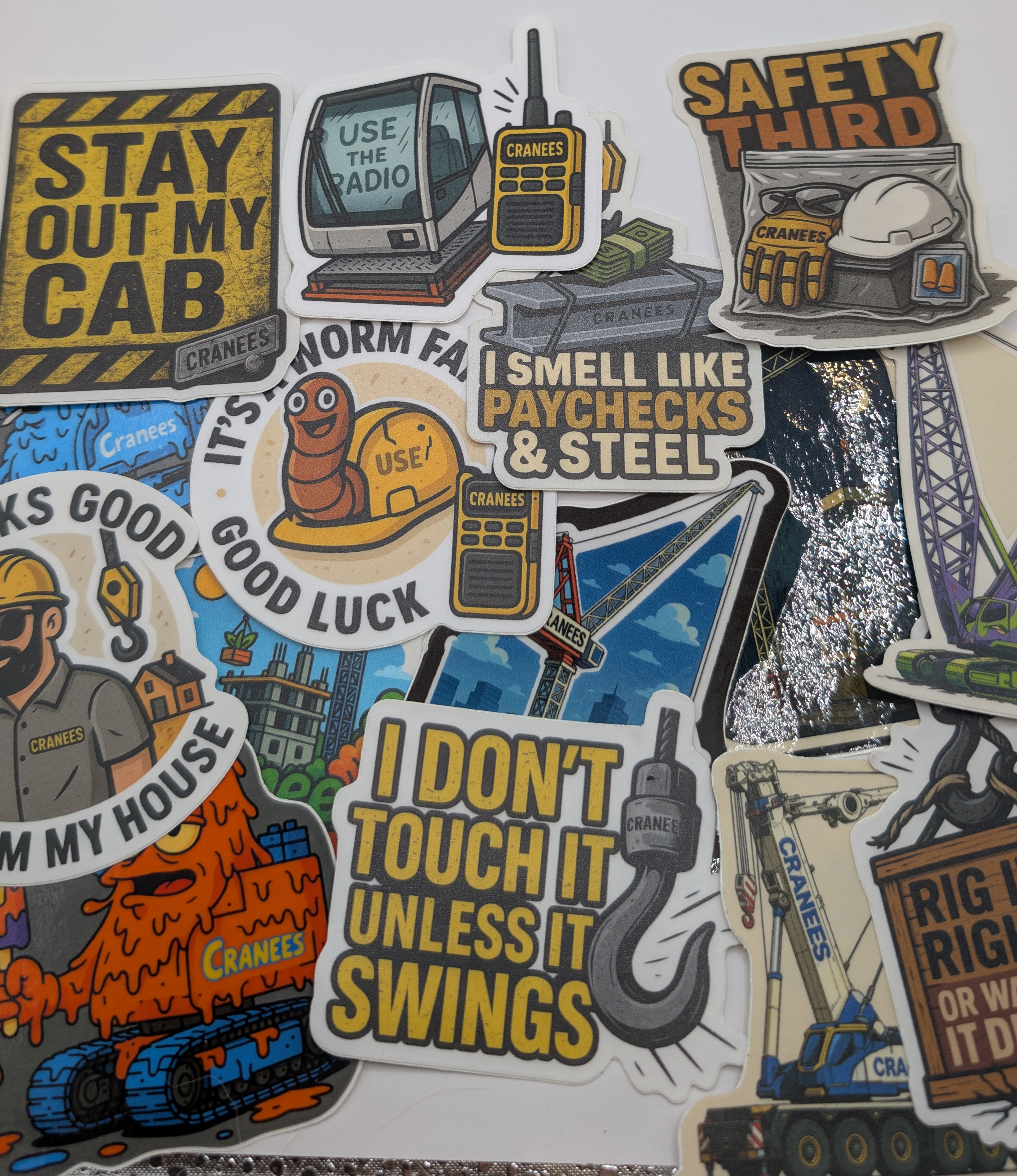 Cranees Jobsite Sticker Pack