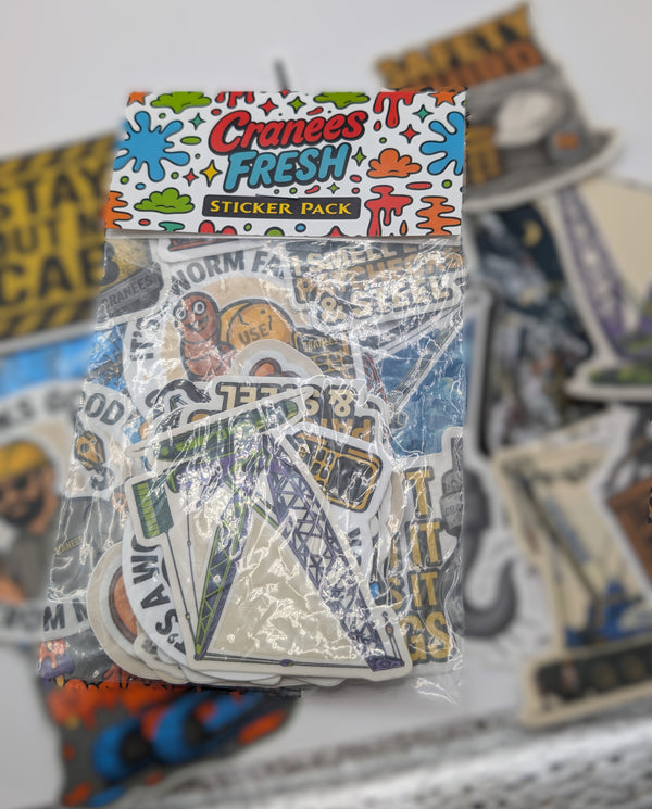 Cranees jobsite sticker pack