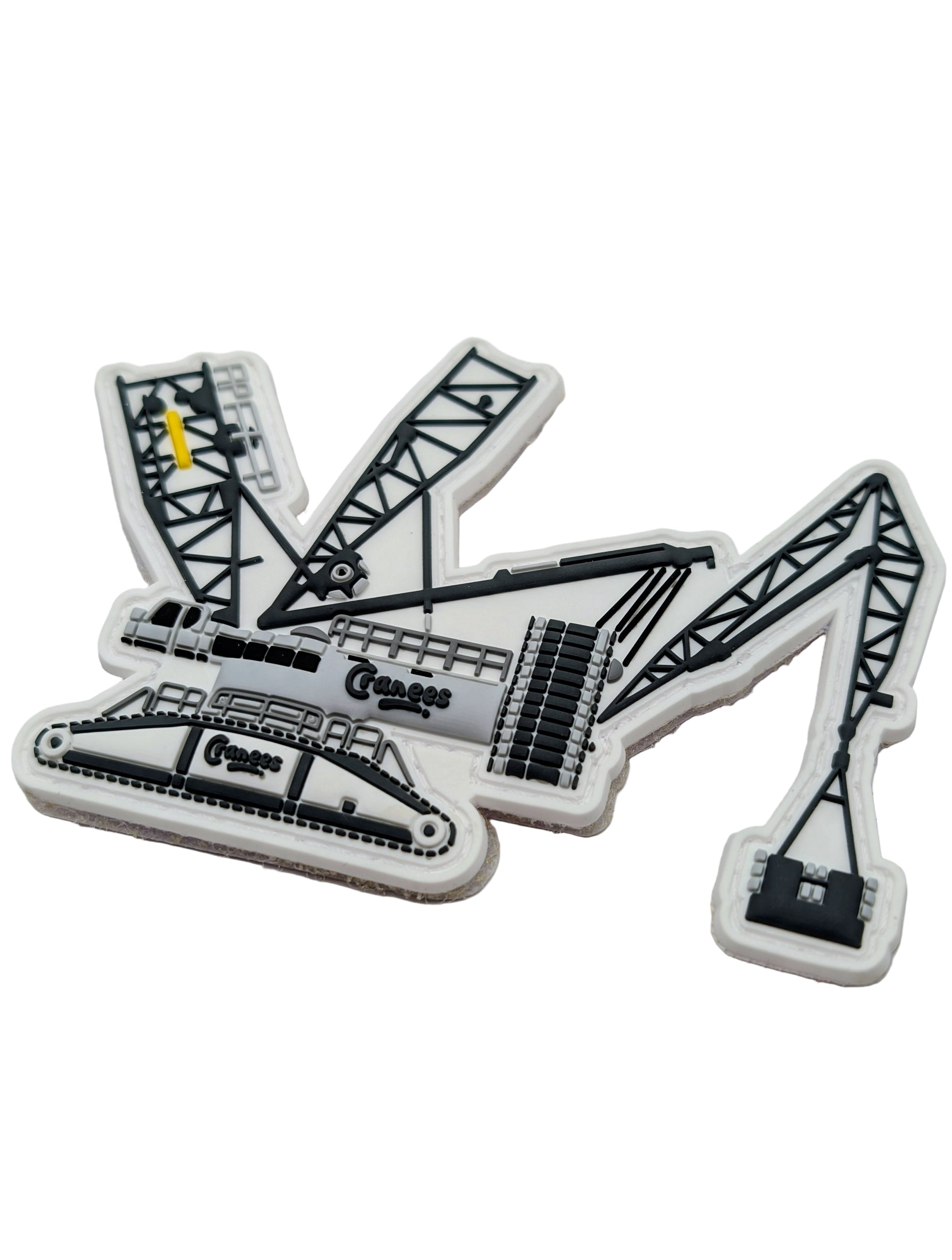 Cranees LR 11000 Crawler Crane PVC Patch – 3D Rubber Hook & Loop Patch