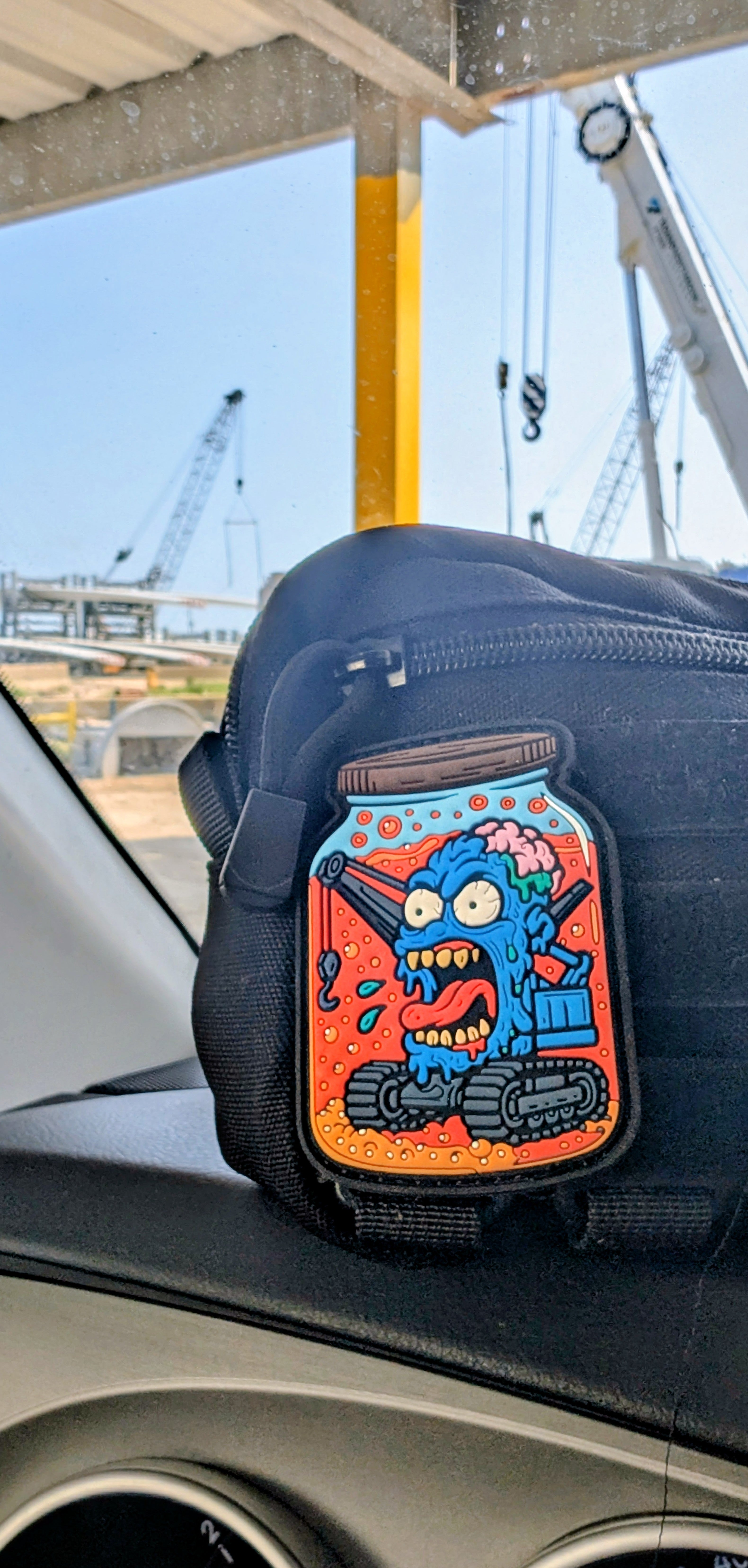 Preserved Zombie Crane PVC Patch