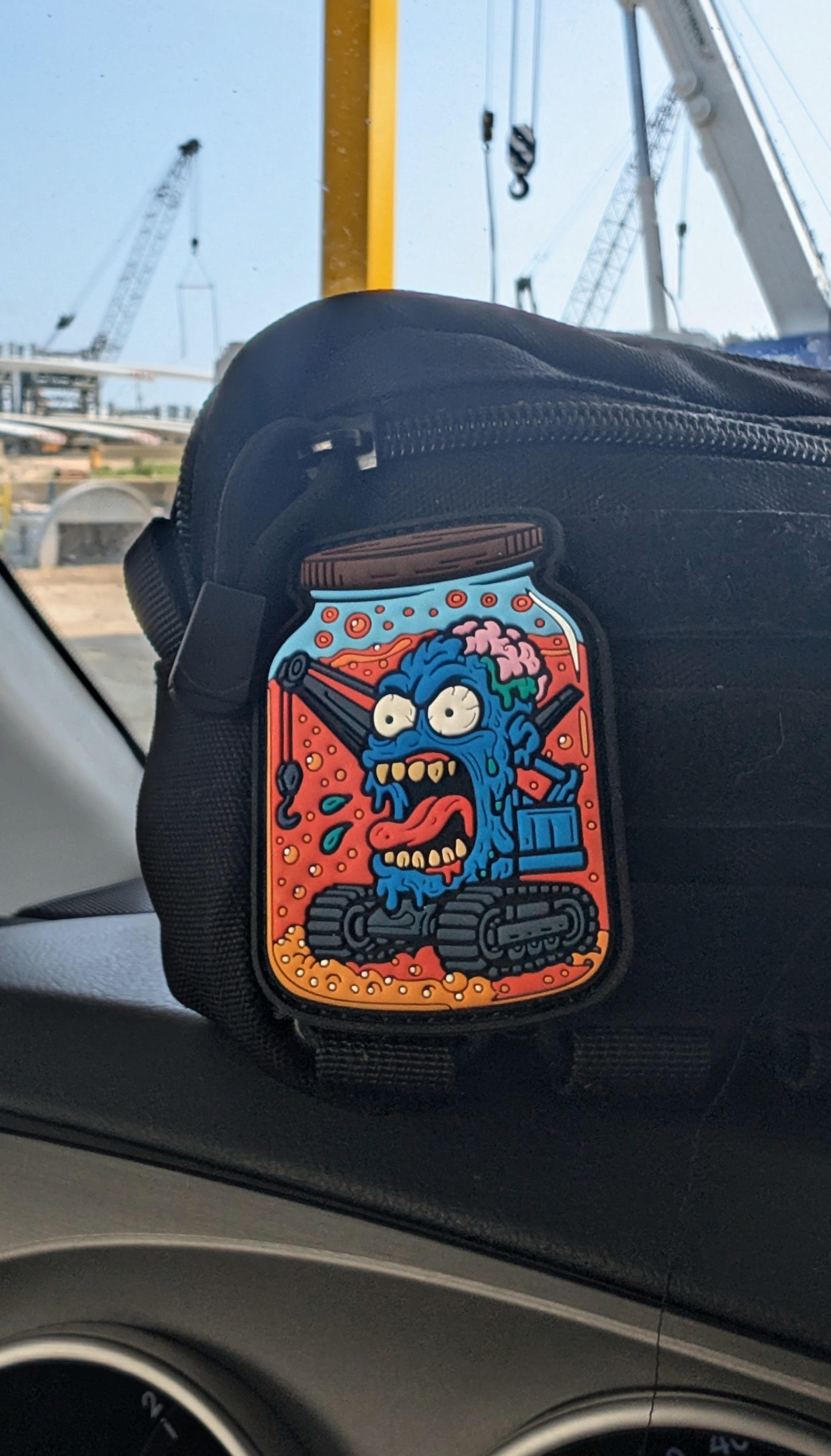 Preserved Zombie Crane PVC Patch