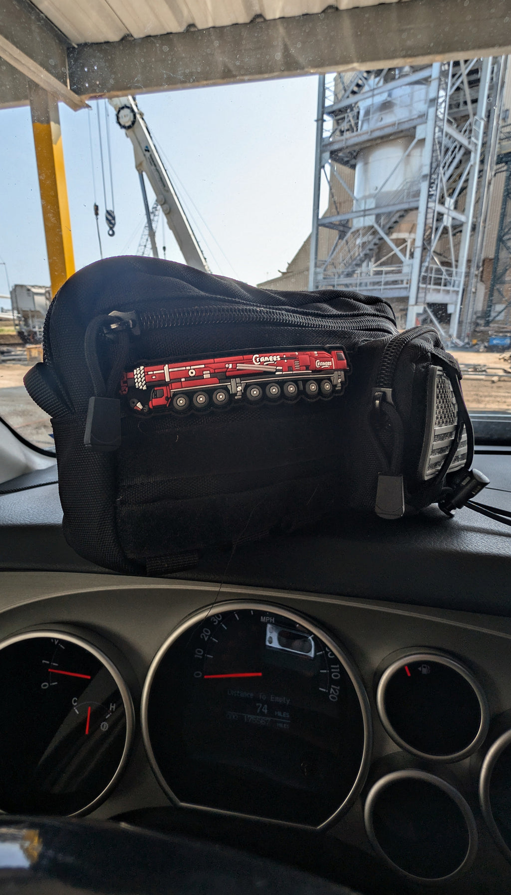 Cranees LTM 1500 Mobile Crane PVC Patch – 3D Rubber Hook & Loop Morale Patch